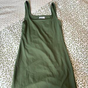 aritzia contour squareneck dress